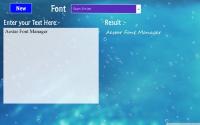 Aestar Font Manager for Windows 8 1.0.0.5 screenshot. Click to enlarge!