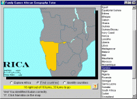 African Geography Tutor 1.2.0 screenshot. Click to enlarge!
