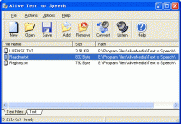 Alive Text to Speech 6.0.8.2 screenshot. Click to enlarge!