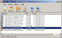 Alive Video to Flash Converter 1.5.0.2 screenshot. Click to enlarge!