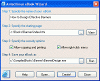 Antechinus eBook Wizard 3.2 screenshot. Click to enlarge!