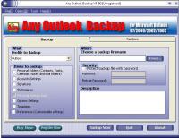 Any Outlook Backup 2.60 screenshot. Click to enlarge!