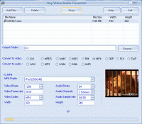 Any Video/Audio Converter 8.0 screenshot. Click to enlarge!