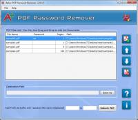 Aplus PDF Password Remover 2.0.1.5 screenshot. Click to enlarge!