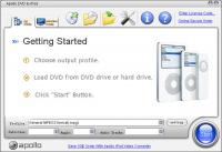 Apollo DVD to iPod 6.1.2 screenshot. Click to enlarge!