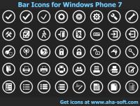 App Bar Icons for Windows Phone 7 2012.2 screenshot. Click to enlarge!