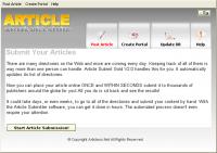Article Submit Gold 2.0 screenshot. Click to enlarge!