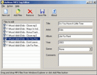 Ashkon MP3 Tag Editor 1.3 screenshot. Click to enlarge!
