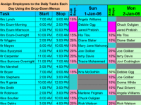 Assign Multiple Daily Tasks to 20 People 8.15 screenshot. Click to enlarge!