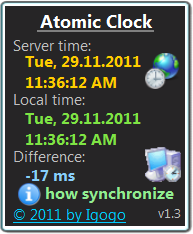Atomic Clock 2.0 screenshot. Click to enlarge!
