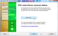 Atomic PDF Password Recovery 3.00 screenshot. Click to enlarge!