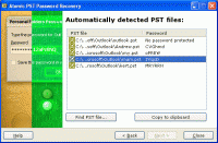 Atomic Pst Password Recovery 2.1 screenshot. Click to enlarge!
