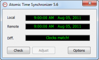 Atomic Time Synchronizer 10.0.0.1000 screenshot. Click to enlarge!