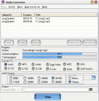 Audio Converter 8.20 screenshot. Click to enlarge!