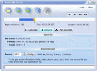 Audio File Cutter 7.0 screenshot. Click to enlarge!