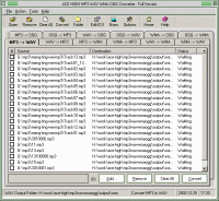 Audio MP3 Converter 5.01.6 screenshot. Click to enlarge!