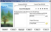 Audio Splitter Convertor Tool 1.8.2 screenshot. Click to enlarge!
