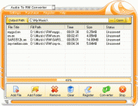 Audio To RM Converter 1.00.1 screenshot. Click to enlarge!