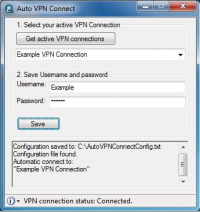 Auto VPN Connect 2.0.0.1 Beta screenshot. Click to enlarge!