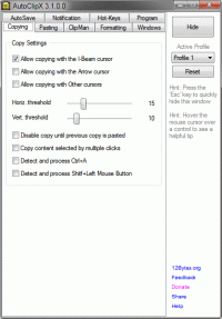 AutoClipX 3.6.4.0 screenshot. Click to enlarge!