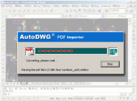 AutoDWG PDF to DWG Converter SA 1.98 screenshot. Click to enlarge!