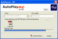 AutoPlay me for PDF 5.0.2 screenshot. Click to enlarge!