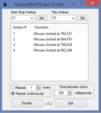 Autosofted Mouse Clicker 1.6 screenshot. Click to enlarge!