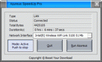 Azureus SpeedUp Pro 3.9.0 screenshot. Click to enlarge!