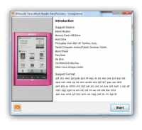 BYclouder Sony eBook Reader Data Recovery 6.8.0.0 screenshot. Click to enlarge!