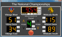 Basketball Scoreboard Dual 2.0.1.0 screenshot. Click to enlarge!