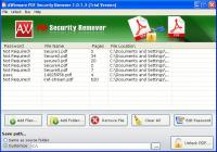 Batch PDF Security Remover 1.0.1.2 screenshot. Click to enlarge!