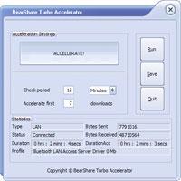 BearShare Turbo Accelerator 6.5.0 screenshot. Click to enlarge!