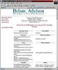 Belarc Advisor 8.5c screenshot. Click to enlarge!
