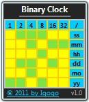 Binary Clock 2.0 screenshot. Click to enlarge!