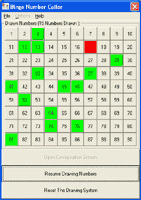 Bingo Caller 1.22 screenshot. Click to enlarge!