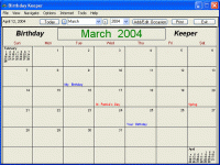 Birthday Keeper 7.0.3 screenshot. Click to enlarge!