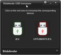 BitDefender USB Immunizer 2.0.1.8 screenshot. Click to enlarge!