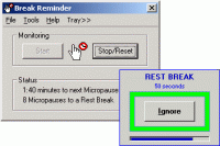 Break Reminder 3.8.8 screenshot. Click to enlarge!