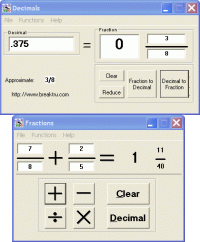 Breaktru Fractions N Decimals 9.8.0 screenshot. Click to enlarge!