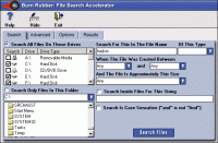Burn Rubber: File Search Accelerator 2.3.1 screenshot. Click to enlarge!