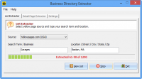 Business Directory Extractor 3.0 screenshot. Click to enlarge!