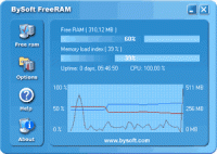 BySoft FreeRAM 4.0.5.368 screenshot. Click to enlarge!