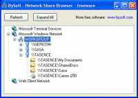 BySoft Network Share Browser 1.0.2.419 screenshot. Click to enlarge!