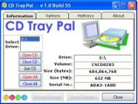 CD Tray Pal 1.0.56 screenshot. Click to enlarge!
