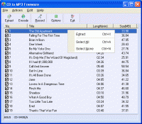 CD to MP3 Freeware 4.0 screenshot. Click to enlarge!