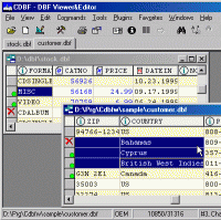 CDBF - DBF Viewer and Editor 2.30 screenshot. Click to enlarge!