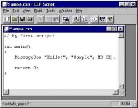 CLR Script 1.62 screenshot. Click to enlarge!