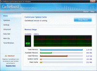 CacheBoost Server Edition 5.00 screenshot. Click to enlarge!