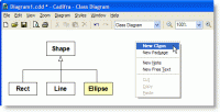 Cadifra UML Editor 1.3.2 screenshot. Click to enlarge!