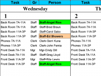 Calendar 50 People to Tasks With Excel 1.28 screenshot. Click to enlarge!